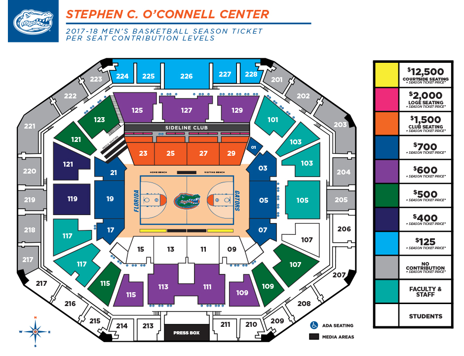 University Of Tennessee Basketball Seating Chart