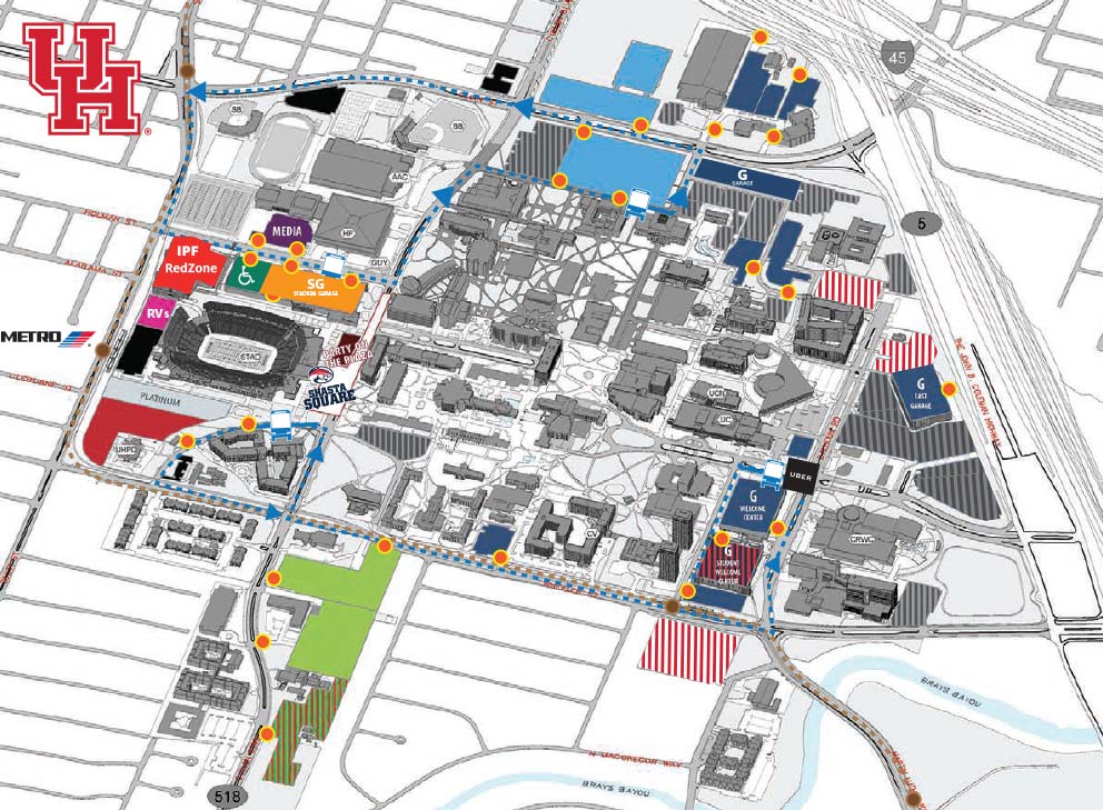 University Of Houston Campus Map