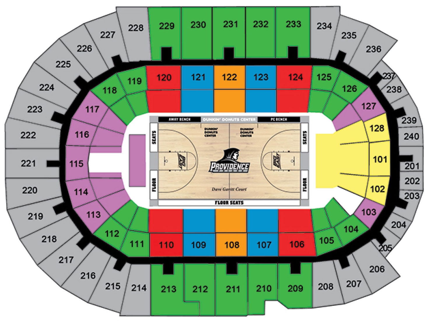 The Dunk Seating Chart